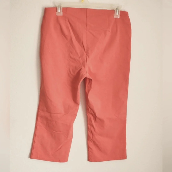 89th & Madison Pull-On Stretch Waistband Capris Front Faux Pockets Sz M - Picture 5 of 6